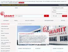 Tablet Screenshot of granit-parts.dk