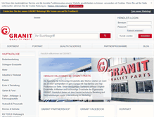 Tablet Screenshot of granit-parts.at
