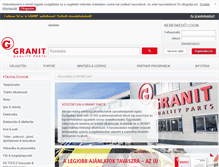 Tablet Screenshot of granit-parts.hu